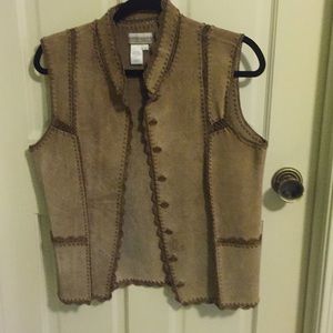 Brown Leather Vest